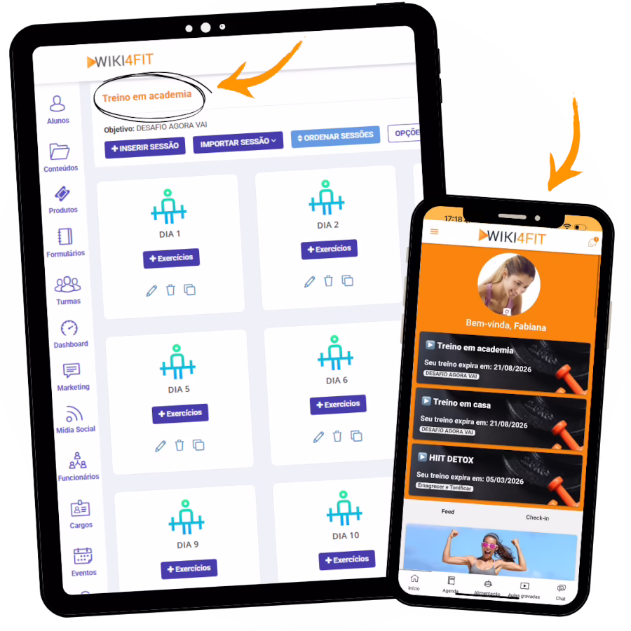 Recursos do app Wiki4Fit